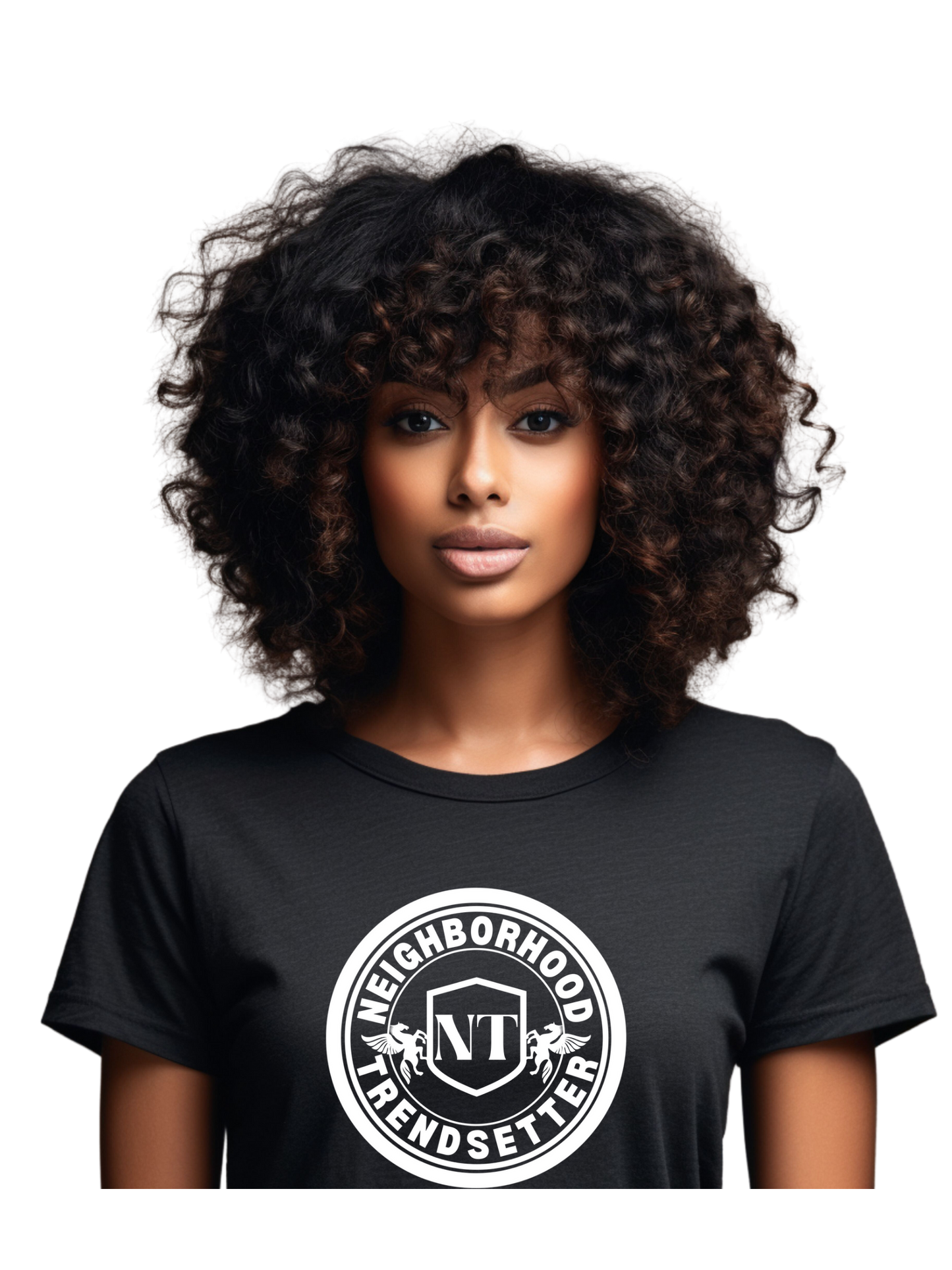 "Neighborhood Trendsetter" Classic Crest T-Shirt - Black