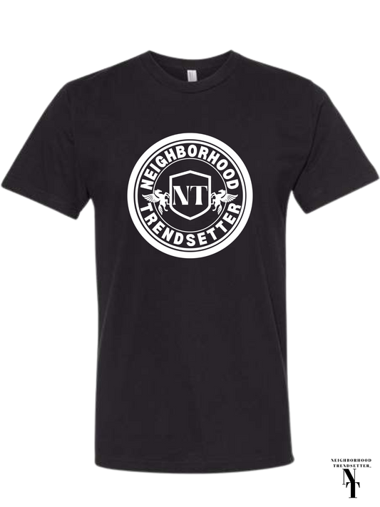 "Neighborhood Trendsetter" Classic Crest T-Shirt - Black