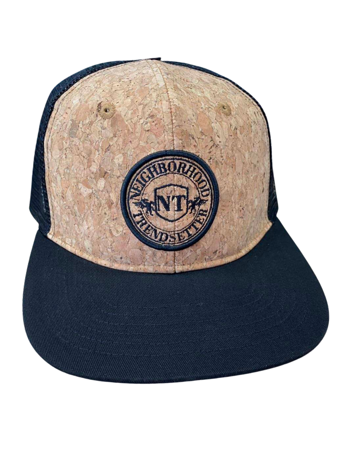 "Neighborhood Trendsetter" Cork Crest Logo Trucker Hat