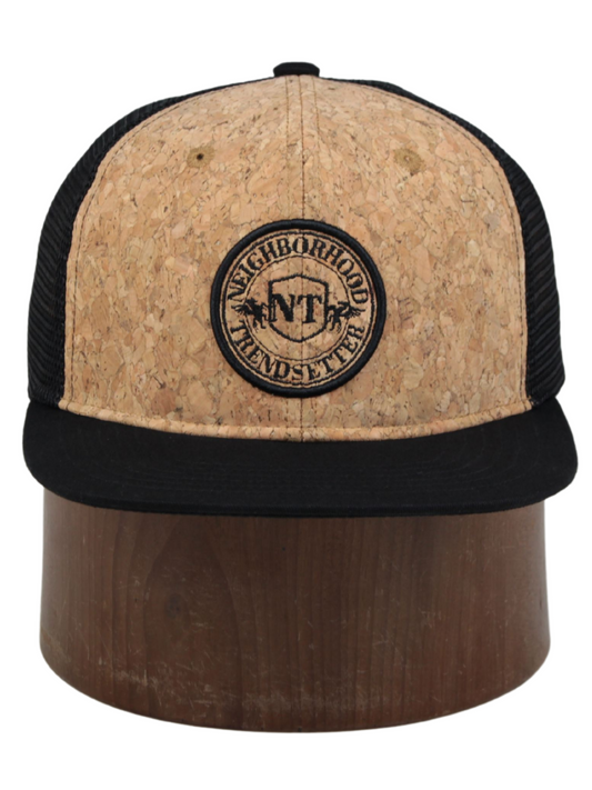 "Neighborhood Trendsetter" Cork Crest Logo Trucker Hat